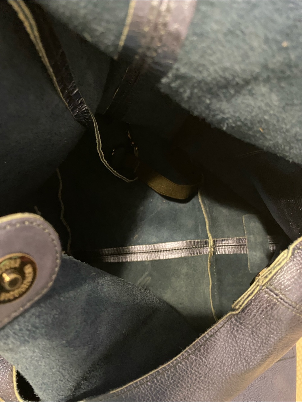 Sharif Metallic Blue Shoulder Bag - Picture 7 of 10